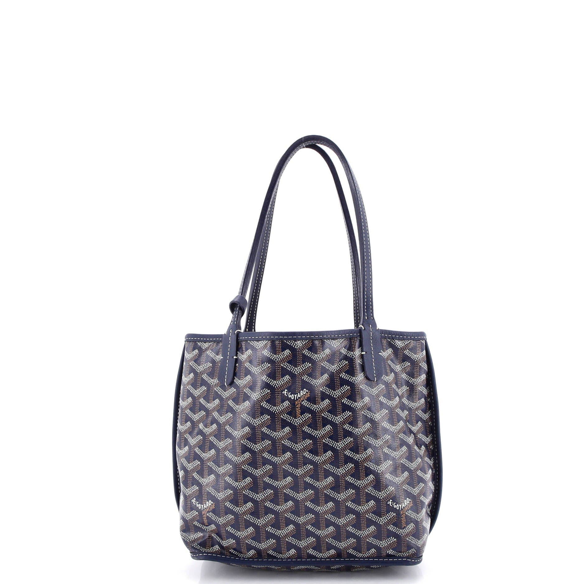 Pre-Owned Goyard Anjou Reversible Tote Coated Canvas Mini, Alternate, color, 
