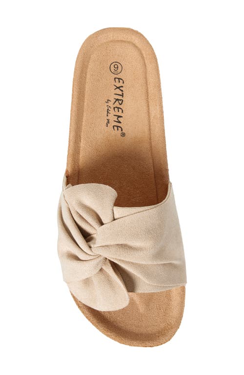 Extreme By Eddie Marc Knot Platform Slide Sandal
