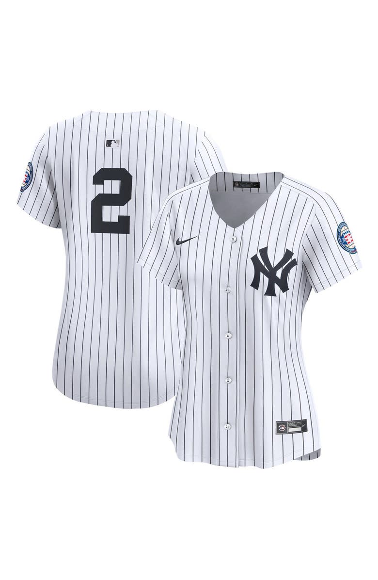 Nike Women's Nike Derek Jeter White New York Yankees Home Limited Player Jersey, Main, color, 