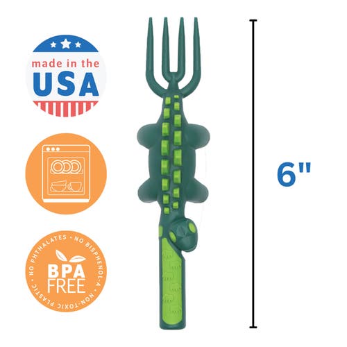 Constructive Eating Utensil And Divided Plate Set For Kids And Toddlers