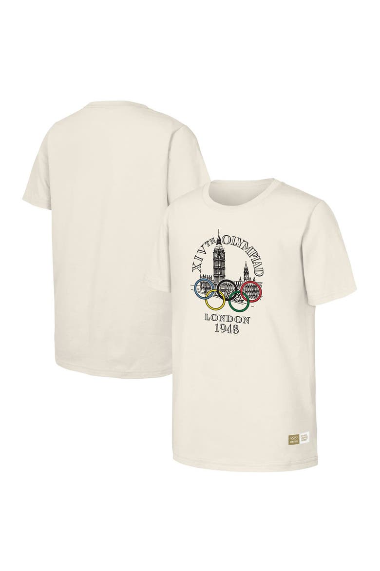 Men's  Natural 1948 London Games Olympic Heritage T-Shirt, Alternate, color, Natural