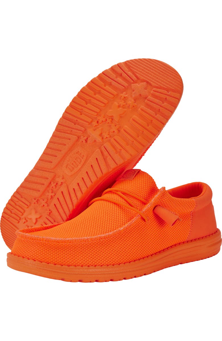 Hey Dude Wally Funk Mono Nora Slip-On Shoe, Alternate, color, Neon Orange