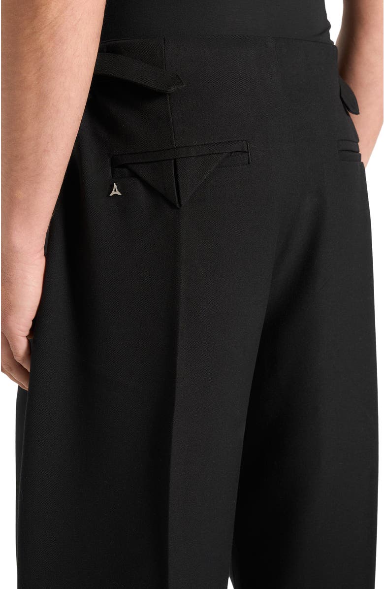 Manière De Voir Lior Box Pleat Wide Leg Trousers, Alternate, color, Black
