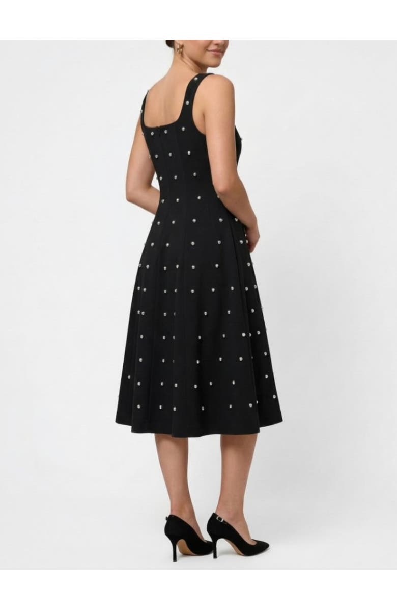 RACHEL Rachel Roy Zahra Sleeveless Studded Midi Dress, Alternate, color, Black