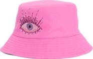 Kurt Geiger London Evil Eye Embellished Bucket Hat