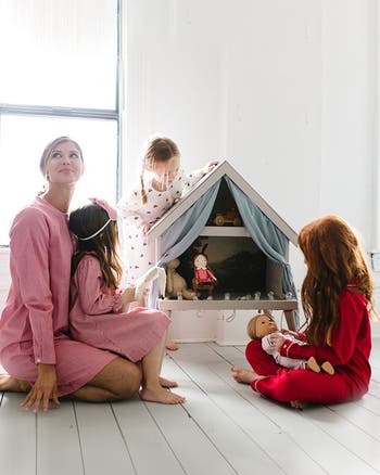 Kids' Red Flannel Two Piece Pajamas