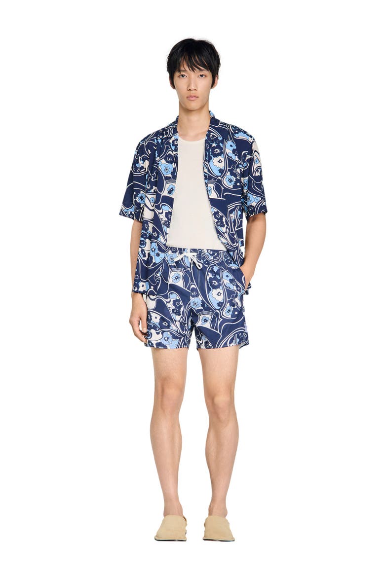 Hippie swim shorts, Alternate, color, Navy blue