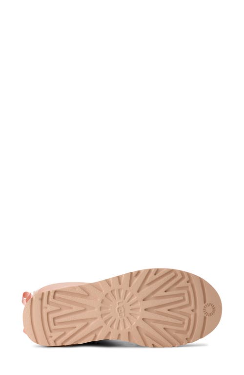 Ugg(r) Mini Bailey Bow Ii Genuine Shearling Bootie In Pink