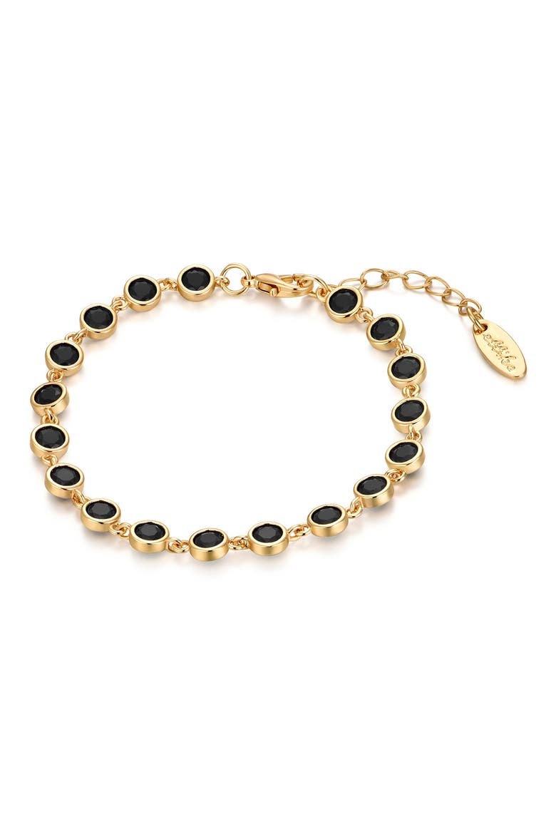 Everyday Cubic Zirconia Bracelet, Main, color, BLACK