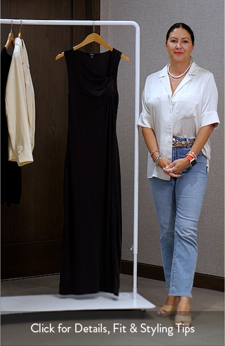 Knot Detail Sleeveless Midi Dress, sales video thumbnail