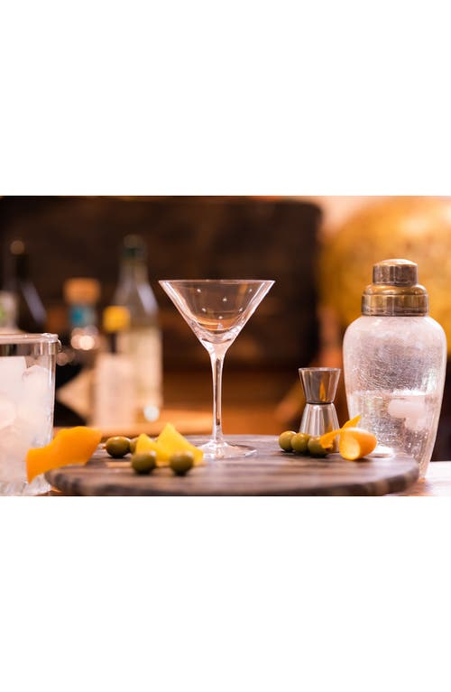 The Vintage List Set Of 2 Crystal Martini Glasses In Transparent