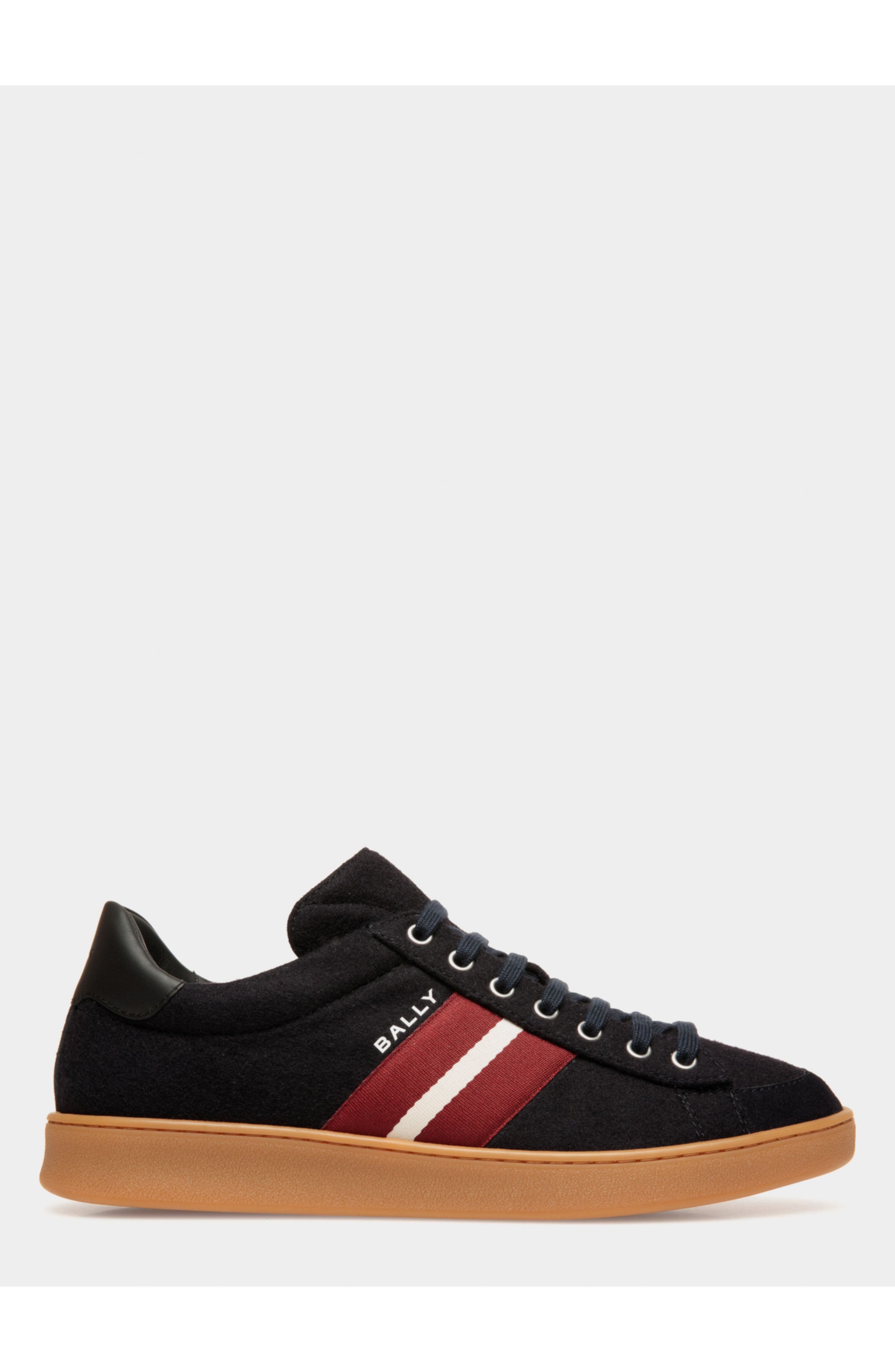 Bally Tennis Sneaker In Wool Fabric and Leather, Main, color, 
