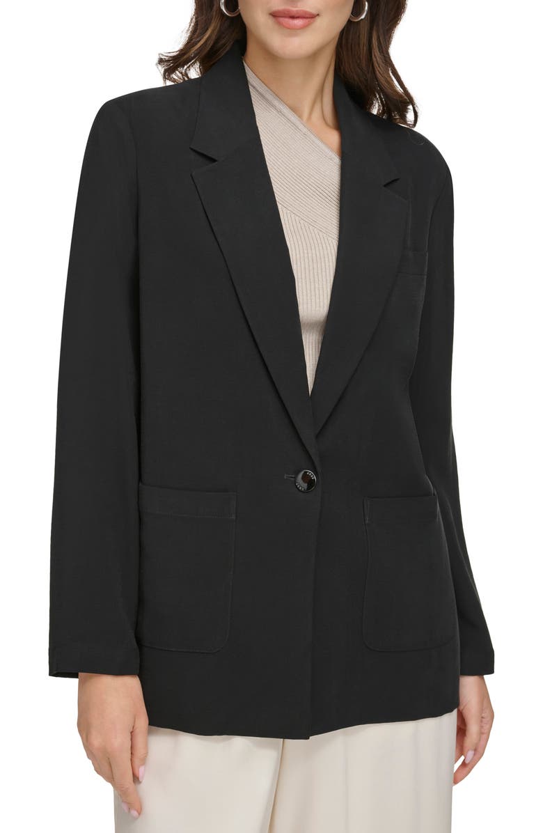DKNY One-Button Jacket, Main, color, 