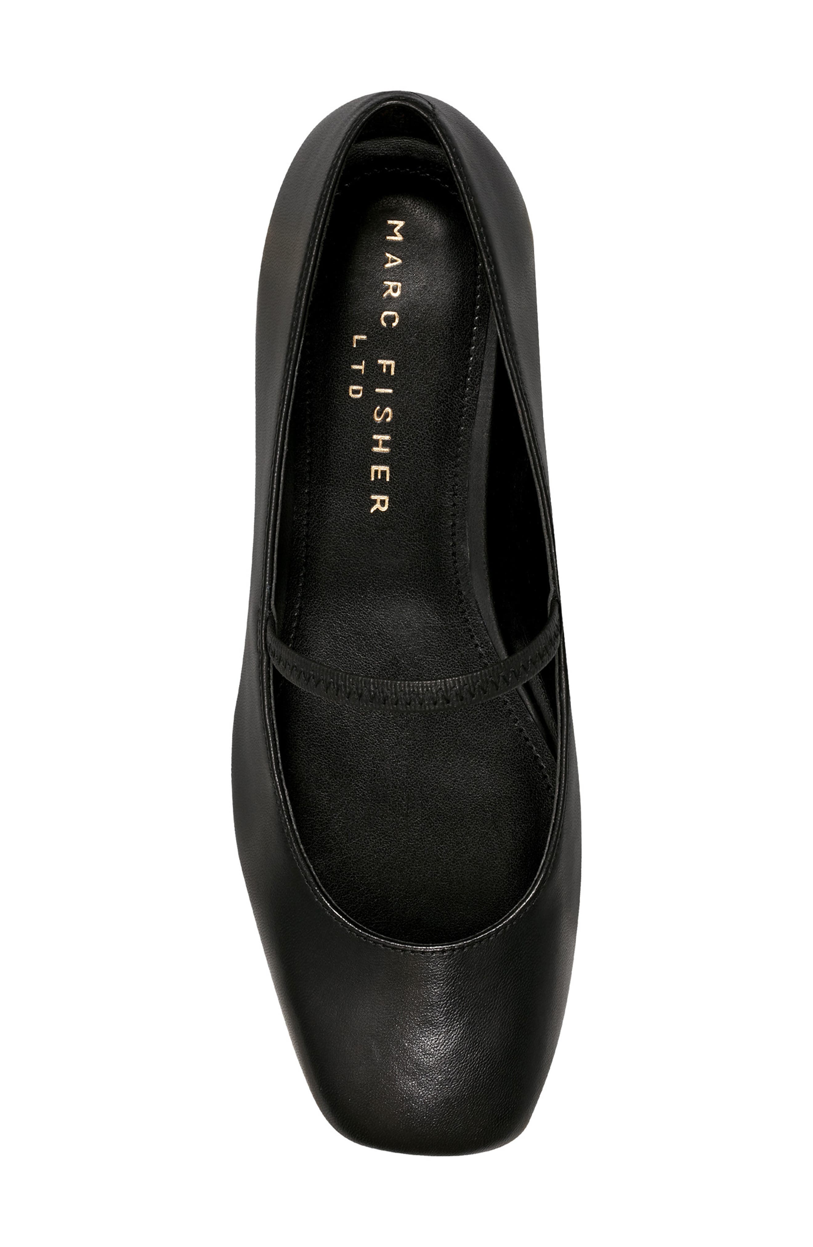 Marc Fisher LTD Urella Mary Jane Flat, Alternate, color, Black
