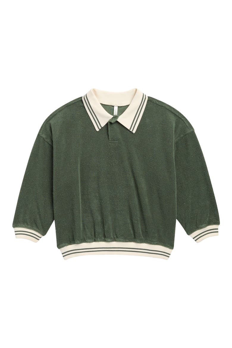 Kids' Collared Sweatshirt, Main, color, GREEN