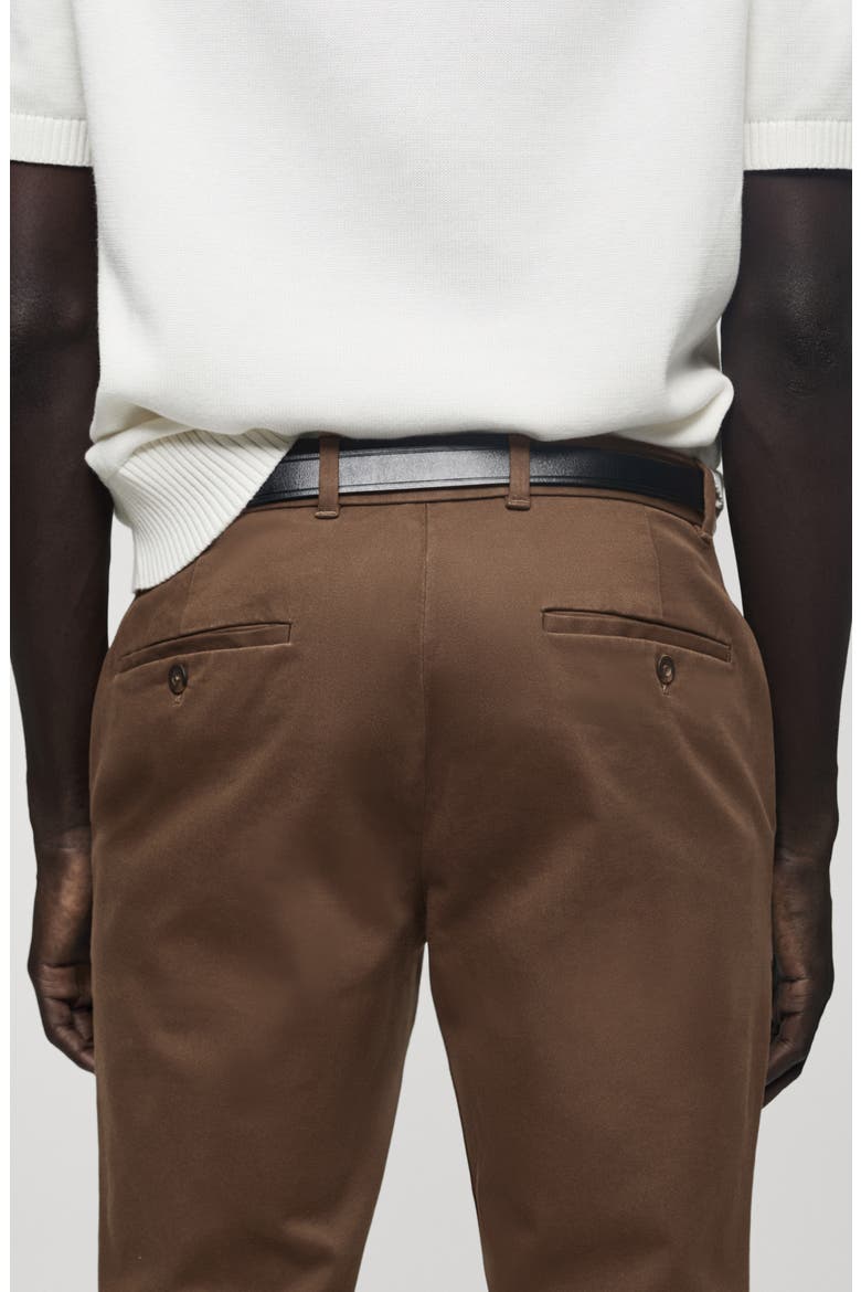 Serge Slim Fit Chino Pants, Alternate, color, BROWN