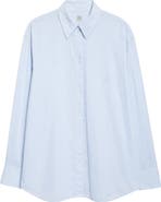 TOTEME Oversize Cotton & Linen Button-Up Shirt