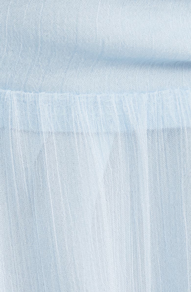 Lulus Markie Ruffle Tiered Evening Dress, Alternate, color, Light Blue