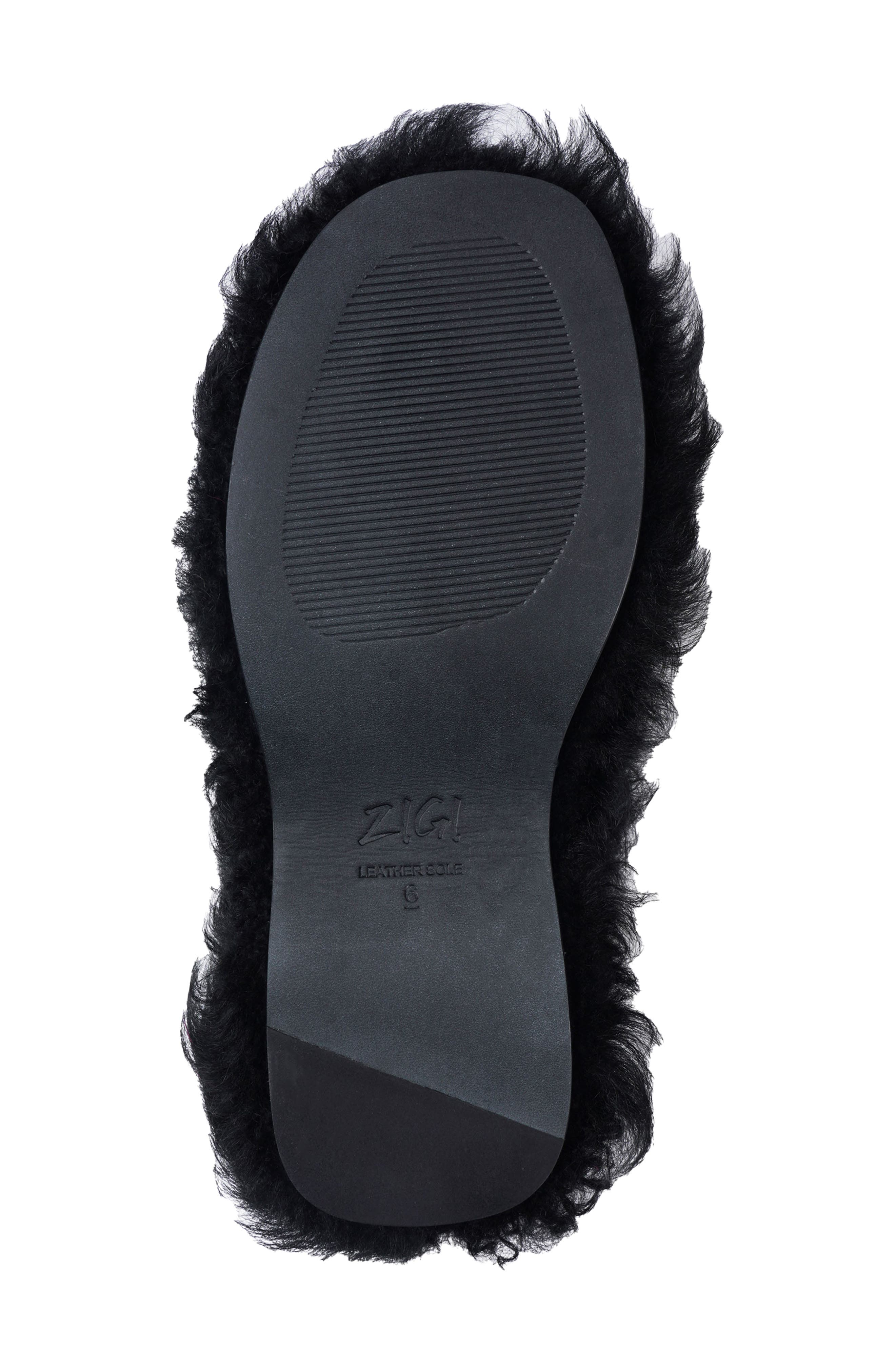 ZIGI Jincy Genuine Shearling Clog, Alternate, color, Black