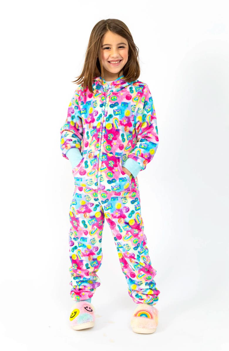 Preppy Goose Cookie Press One-Piece Plush Jumpsuit, Main, color, Multicolor