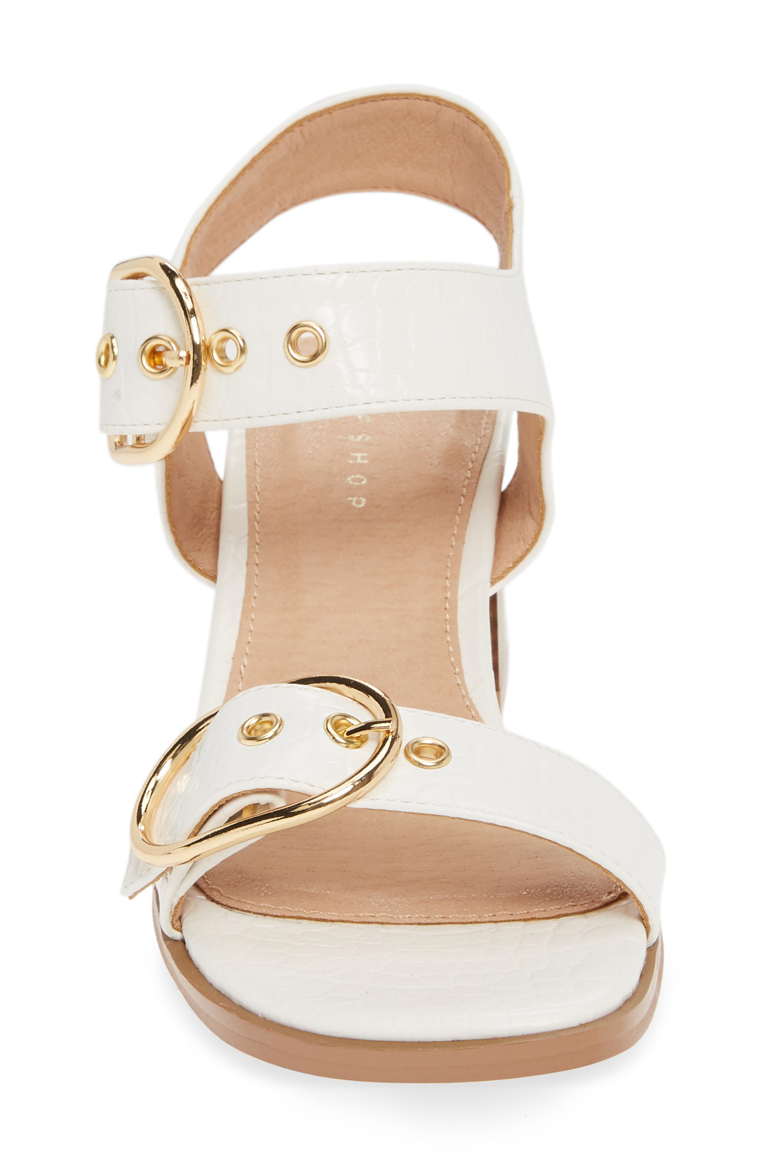 Topshop Dolly Block Heel Sandal, Alternate, color, 