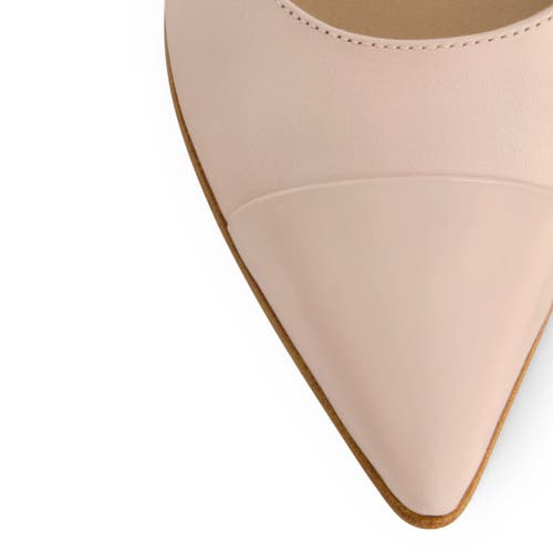 Shop Bernardo Footwear Monroe Cap Toe Pump In Cipria