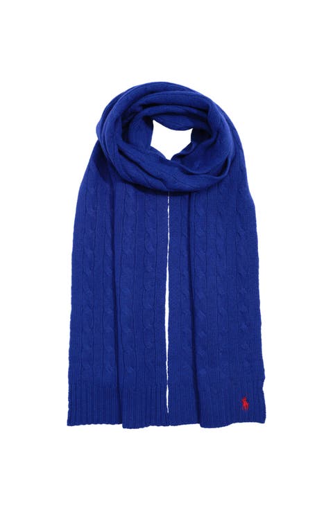 Wool Cashmere Classic Cable Scarf