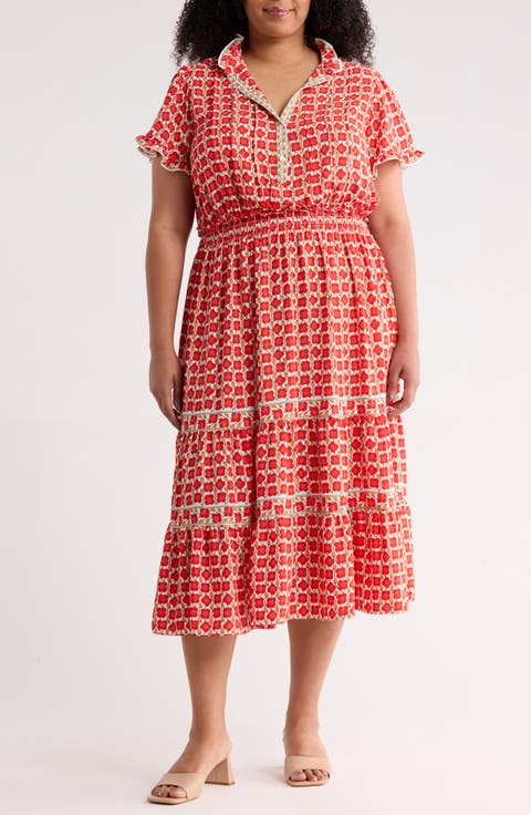 Flutter Sleeve Tiered Maxi Dress