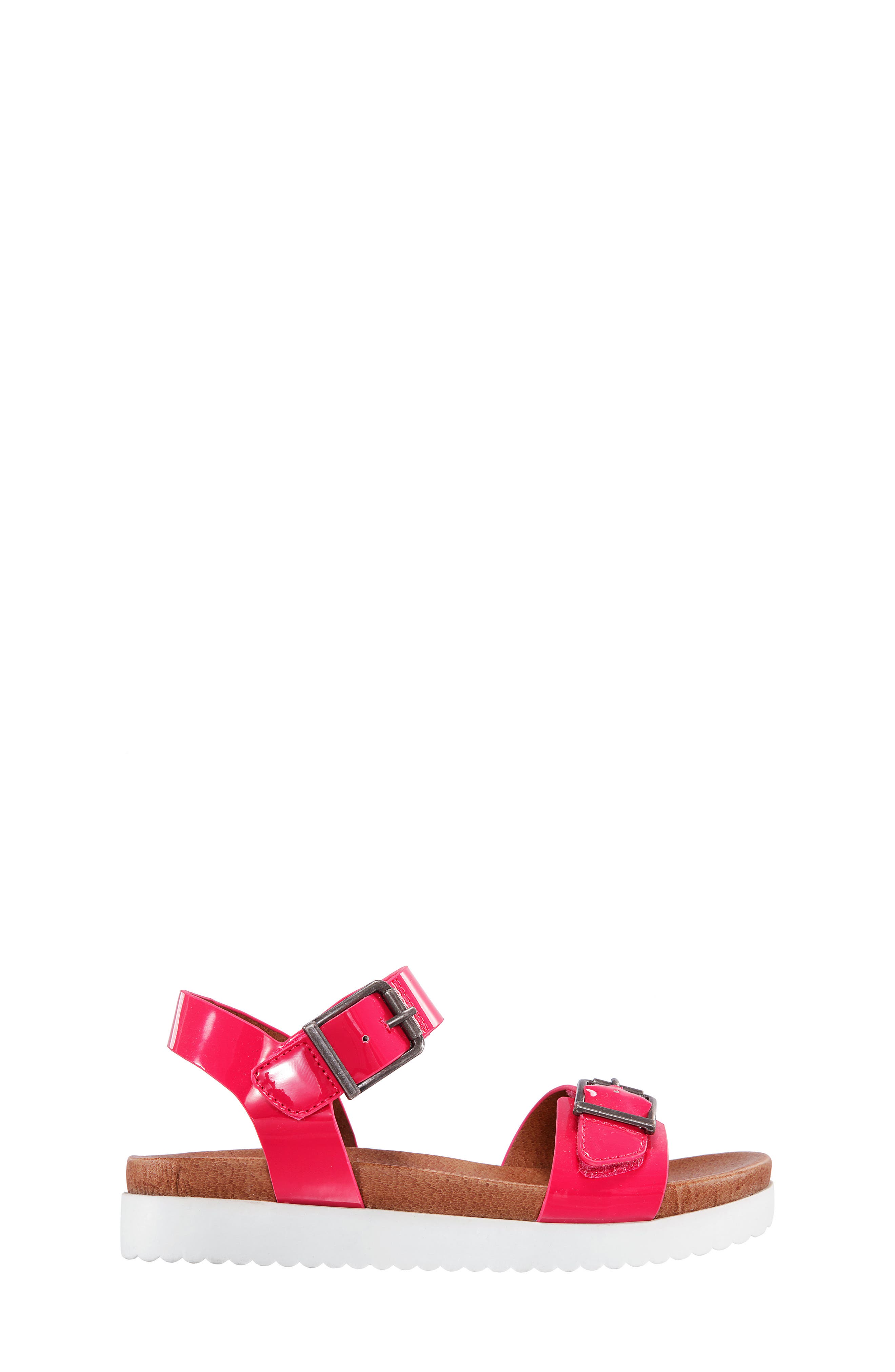Jacklin3 Quarter Strap Sandal, Alternate, color, CORAL PATENT