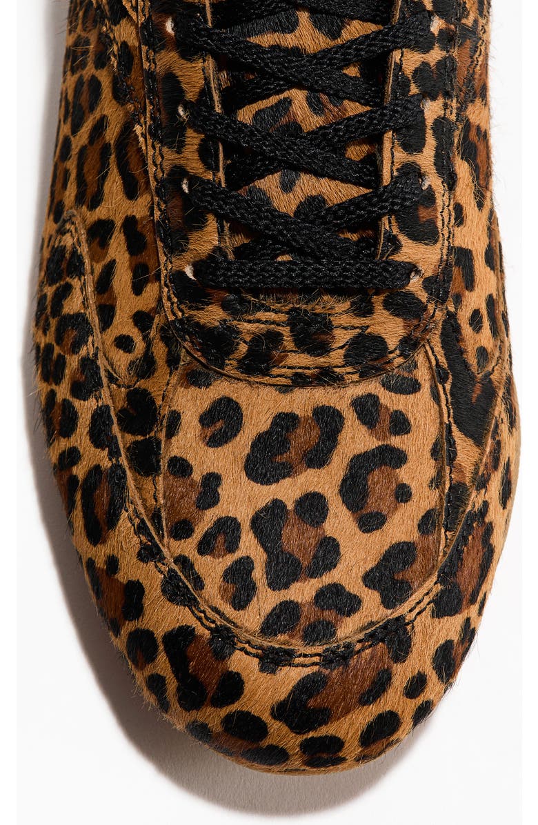H&M Leather Trainers, Alternate, color, Beige/Faux Leopard