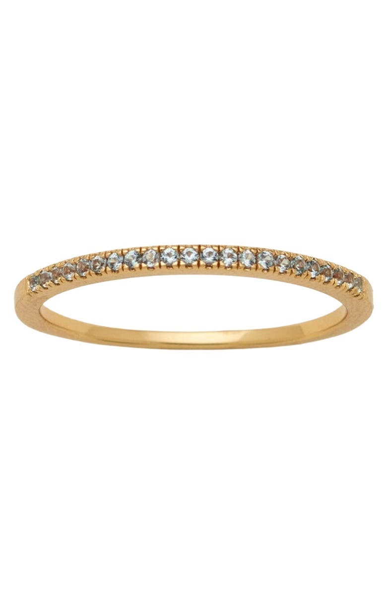 MADE BY MARY Birthstone Stacking Ring, Main, color, Gold Vermeil