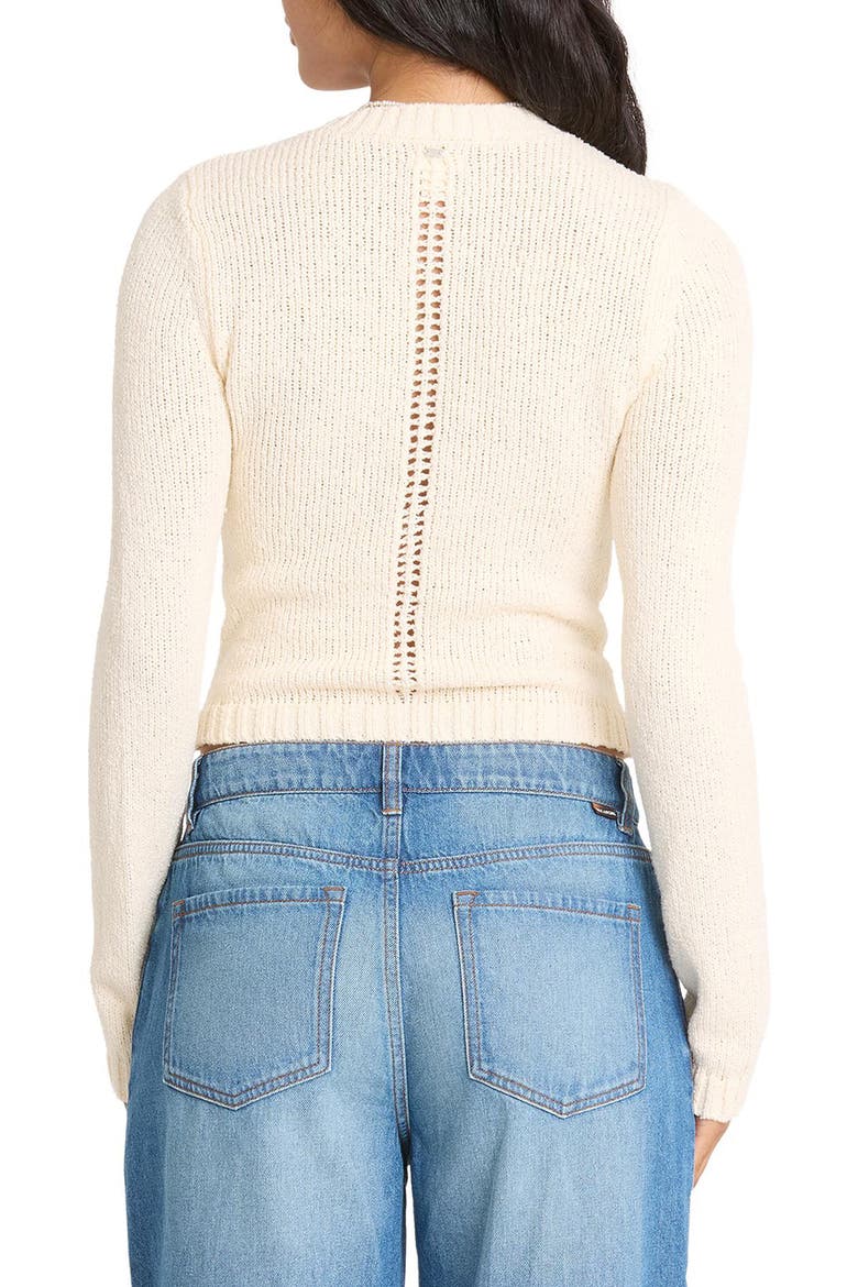 Sweet Clare Crewneck Sweater, Alternate, color, WHITE CAP