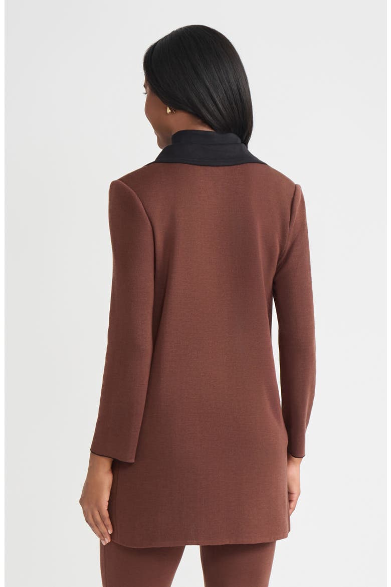 Hertiage Two-Tone Knit Jacket, Alternate, color, Truffle/Black