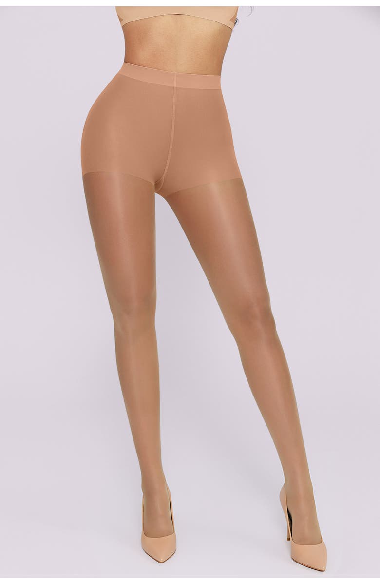 Shapellx Bare Essentials Skin Flow Sheer Shaping 5-Pack Tights, Alternate, color, Beige