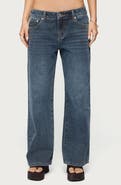 EDIKTED Ace Relaxed Low Rise Wide Leg Jeans