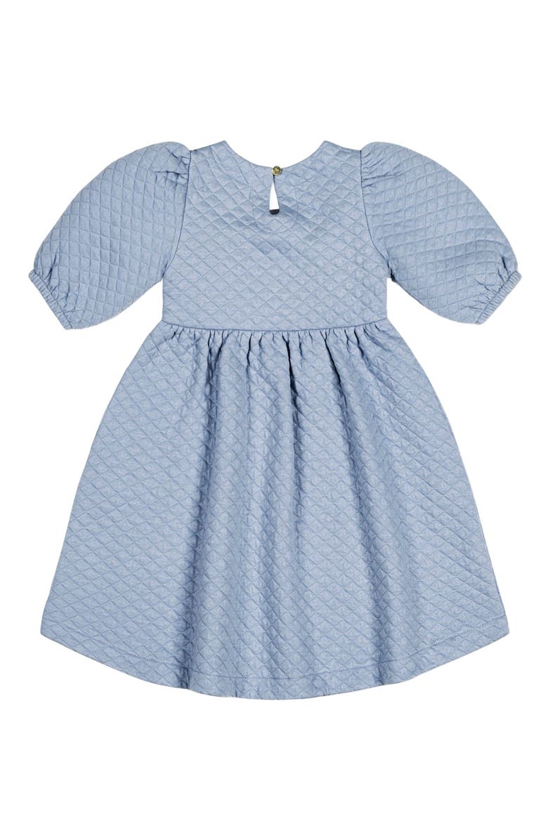 Hope & Henry Baby Girls' Quilted Puff Sleeve Dress, Infant, Alternate, color, 