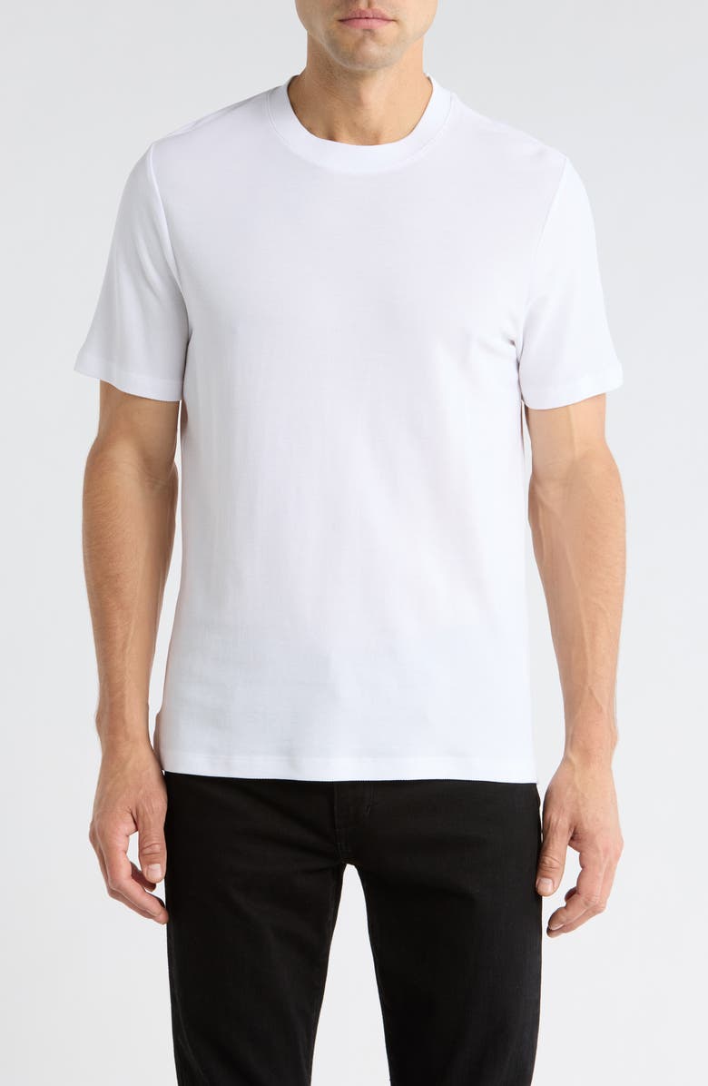 Robert Barakett Sorrel Cotton Blend Piqué T-Shirt, Main, color, White