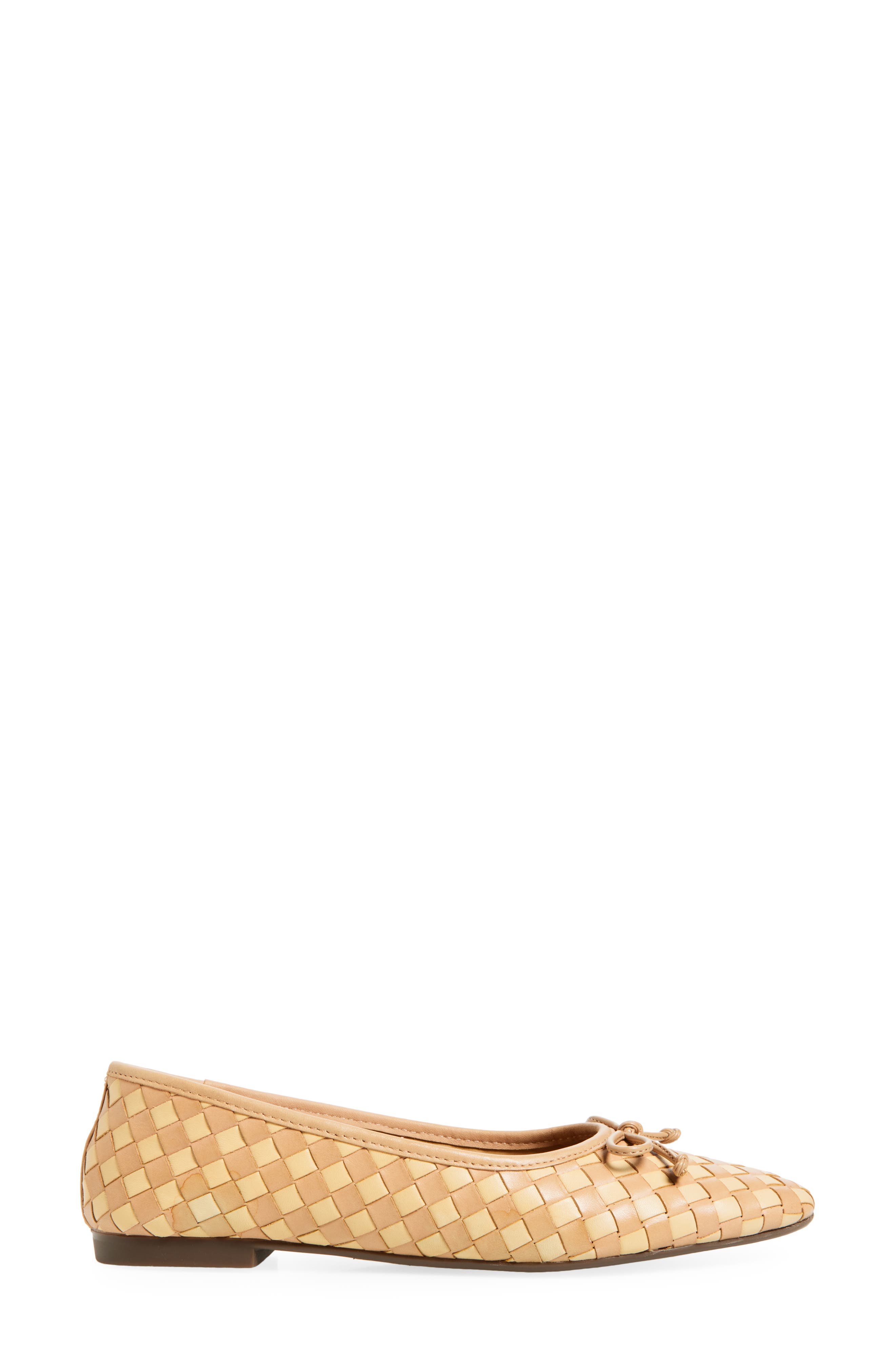 Schutz Arissa Woven Ballet Flat, Alternate, color, Light Beige/ Natural Nibs