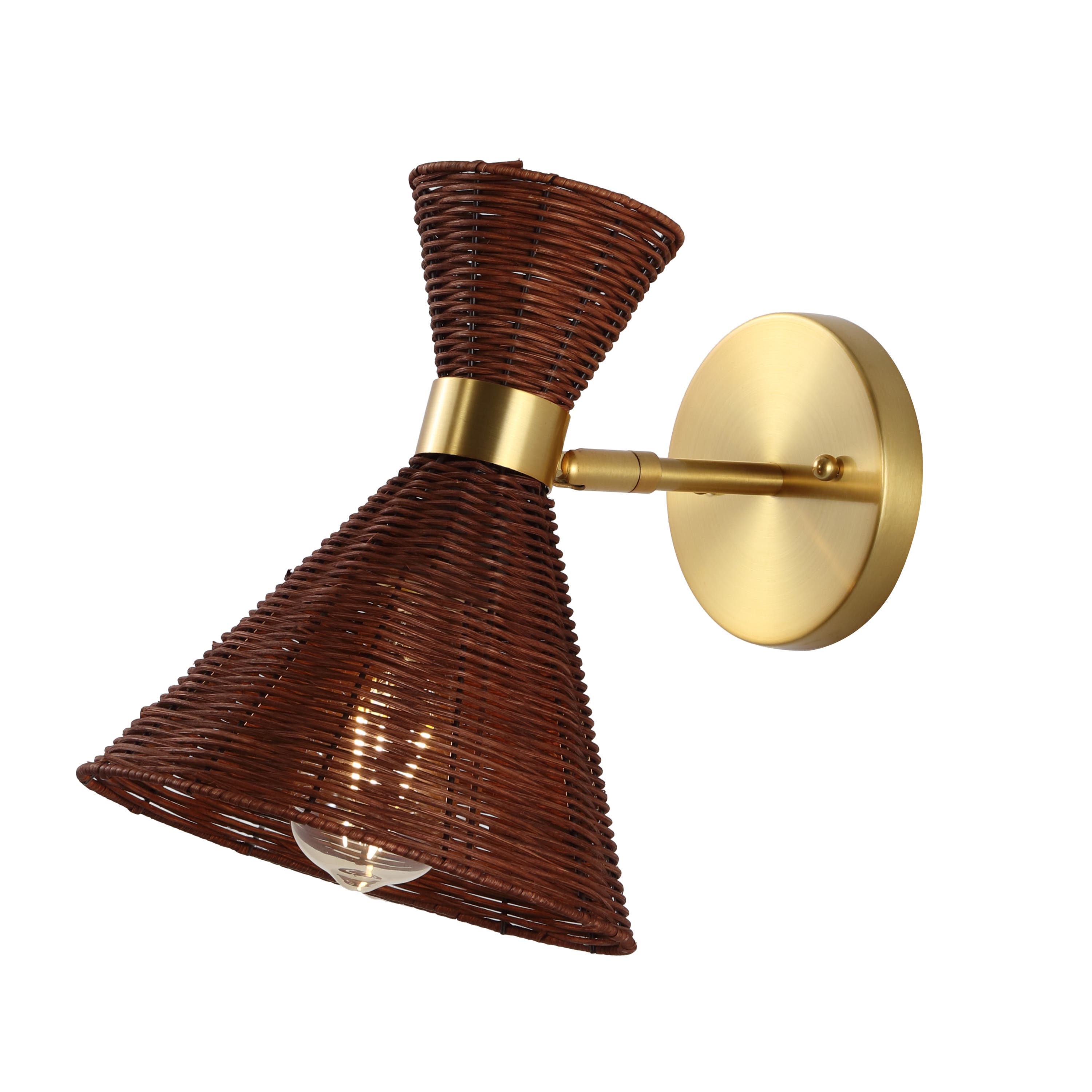 selected Brass Gold/Dark Brown
