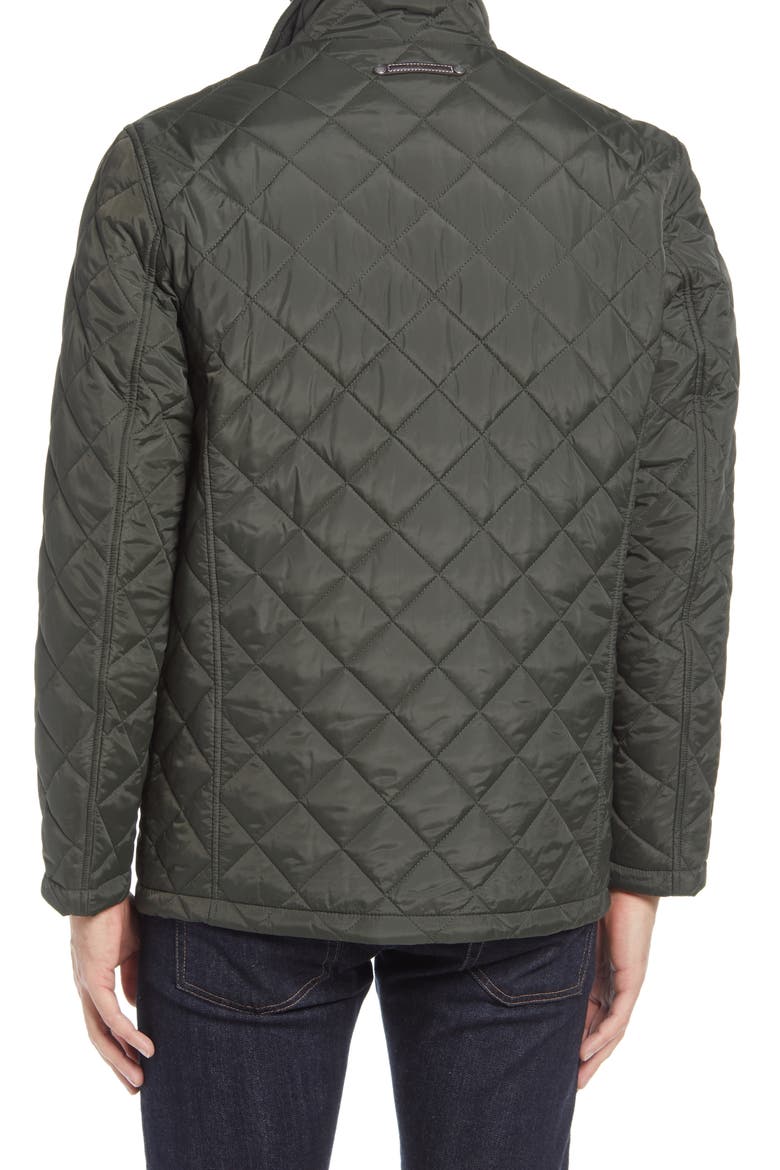 Quilted Jacket, Alternate, color, DARK GREEN