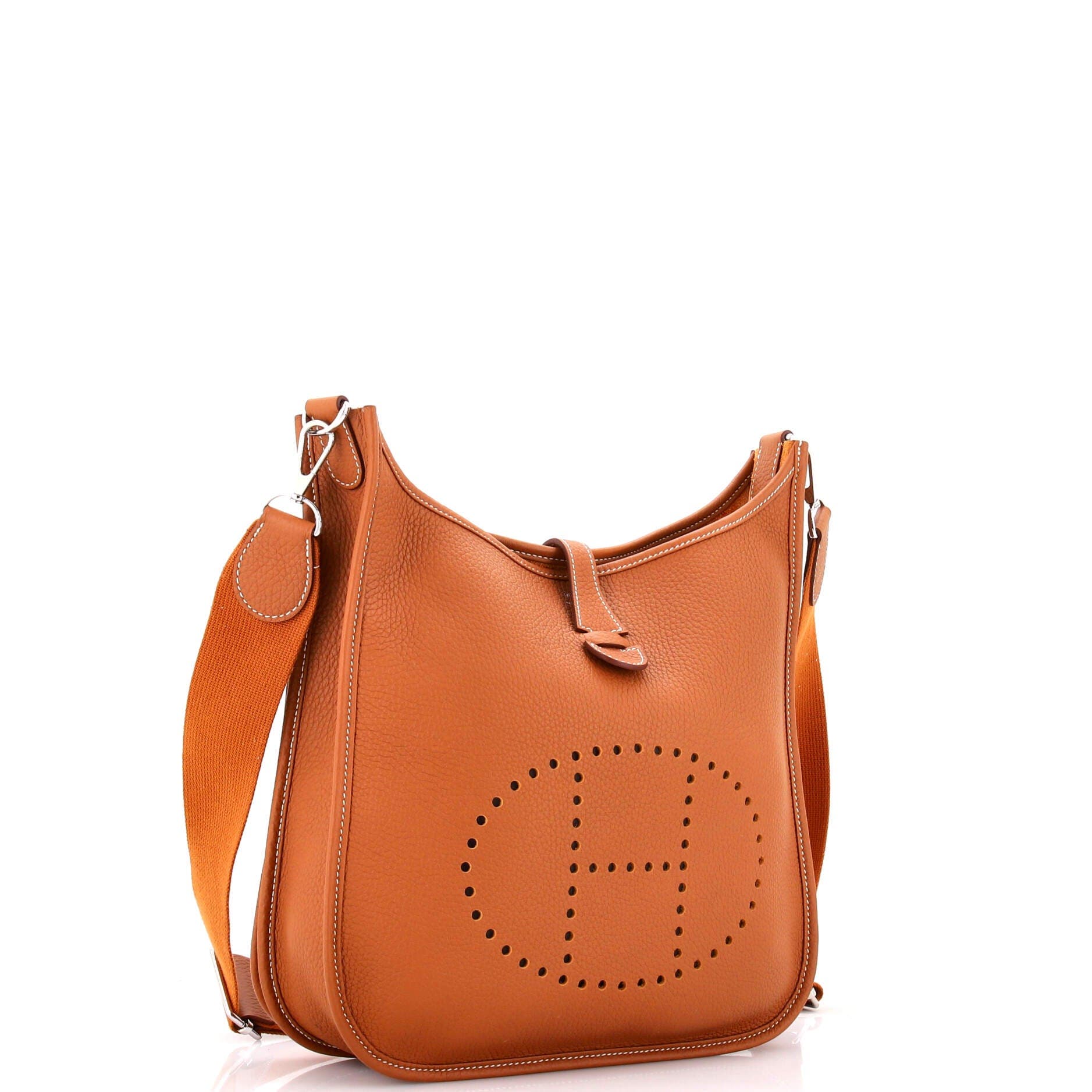 Pre-Owned Hermes Evelyne Bag Gen III Clemence PM, Alternate, color, Gold