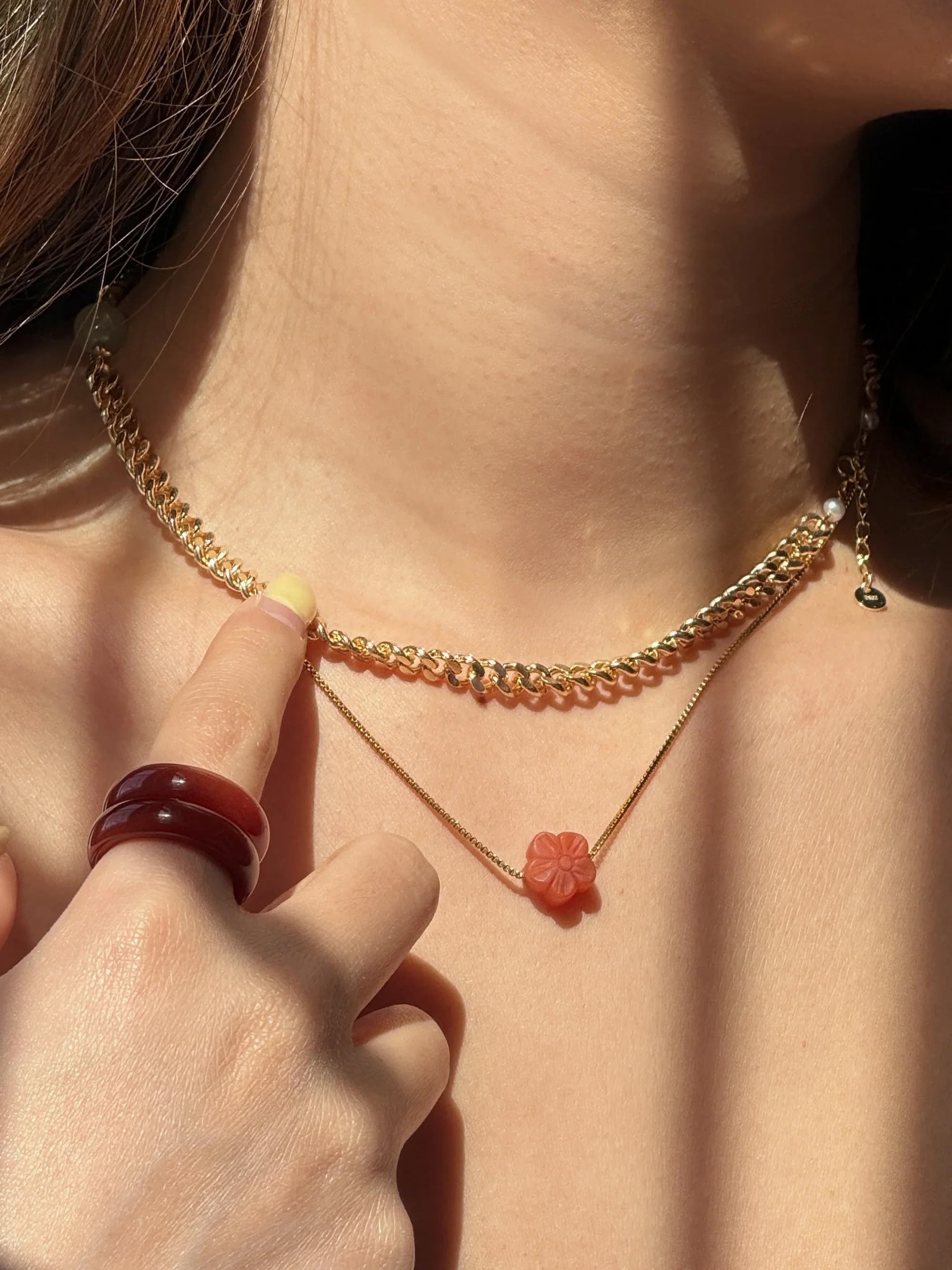 Kyoto Flower Agate Pendant Necklace (Women) | Nordstrom