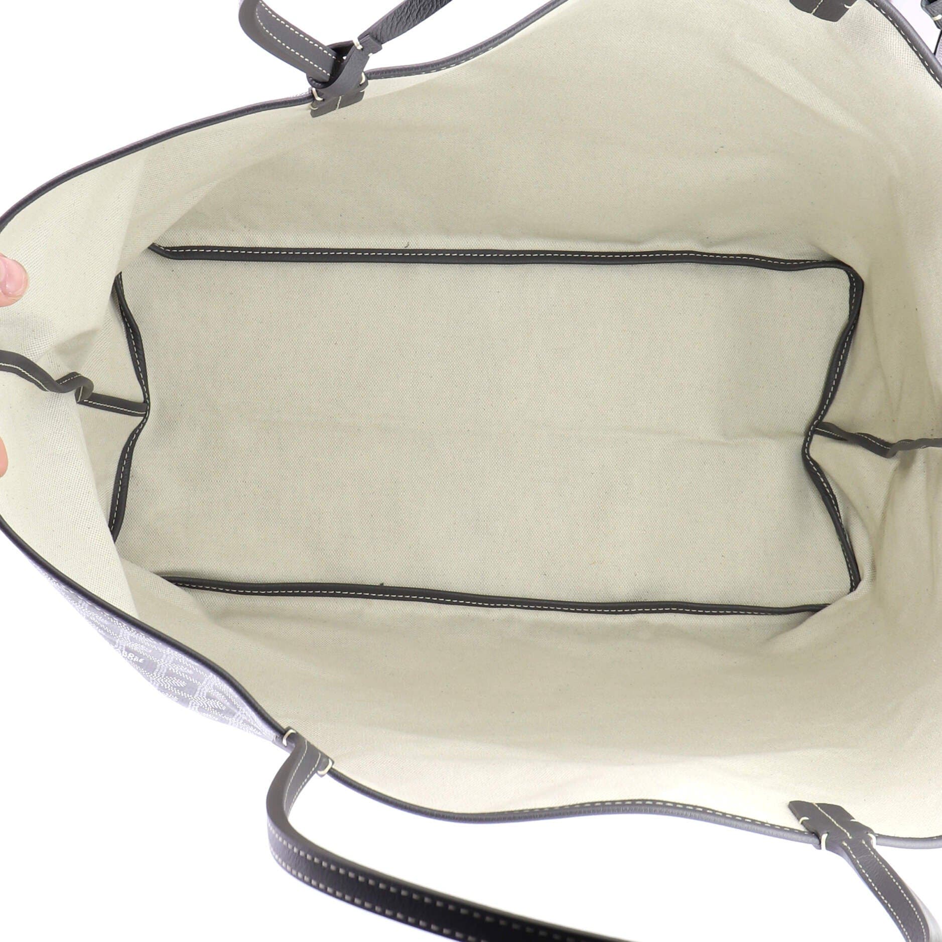 Pre-Owned Goyard Saint Louis Tote Coated Canvas GM, Alternate, color, Gray