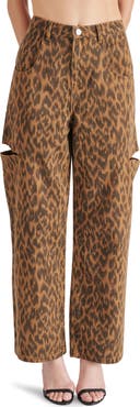 Steve Madden Maise Leopard Print Wide Leg Jeans
