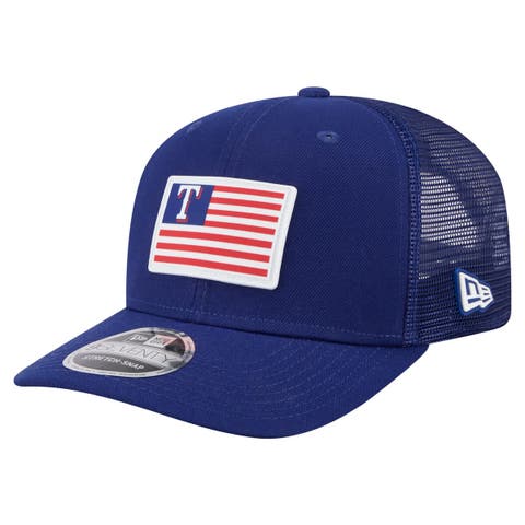 Men's New Era Royal Texas Rangers Flag 9SEVENTY COOLERA Stretch-Snap Hat