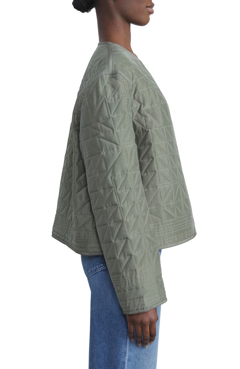 Lafayette 148 New York Nash Reversible Quilted Cotton Blend Jacket, Alternate, color, 