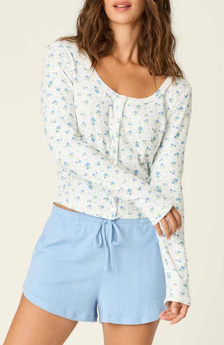 More Amour Floral Ditsy Pointelle Top