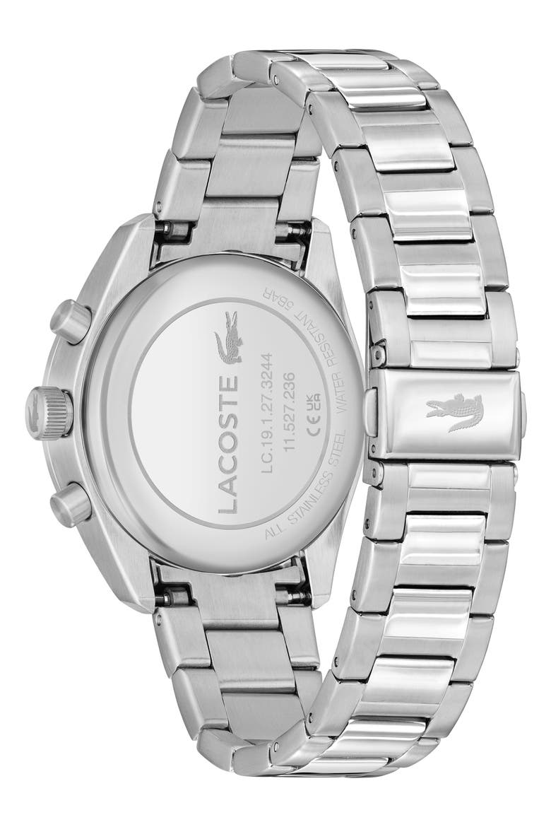 Boston Chronograph Watch, 42mm, Alternate, color, SILVER/ GREEN