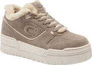 COACH Soho Genuine Shearling Trim Platform Sneaker