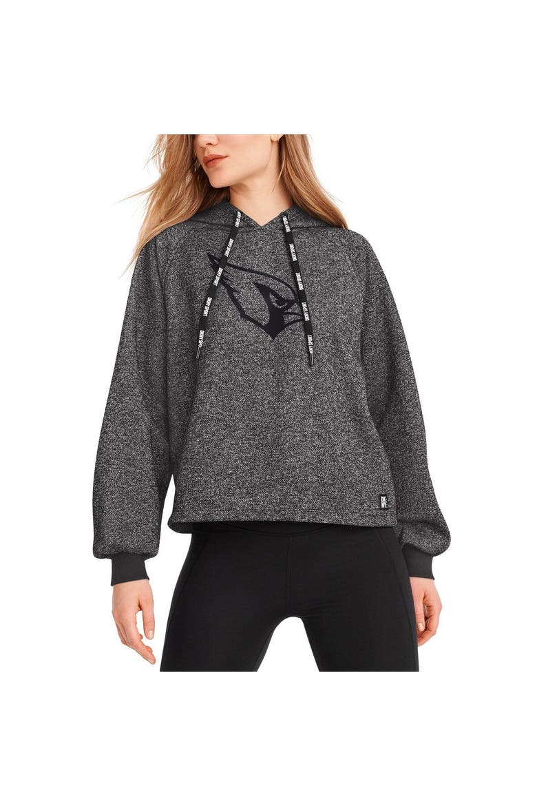 Women's DKNY Sport Black Arizona Cardinals Debbie Dolman Raglan Pullover Hoodie, Main, color, Black